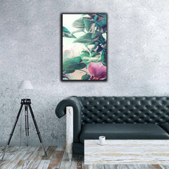 Tropical plants seamless pattern | Wall Art