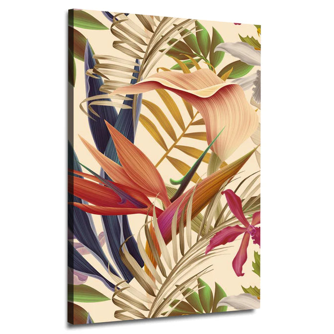 Rainforest Flowers Plants | Handmade Painting | Wall Art