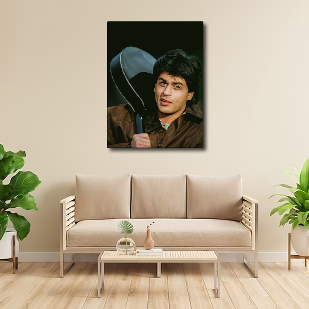 Shahrukh Khan 90s Charming Handsome Wall Art