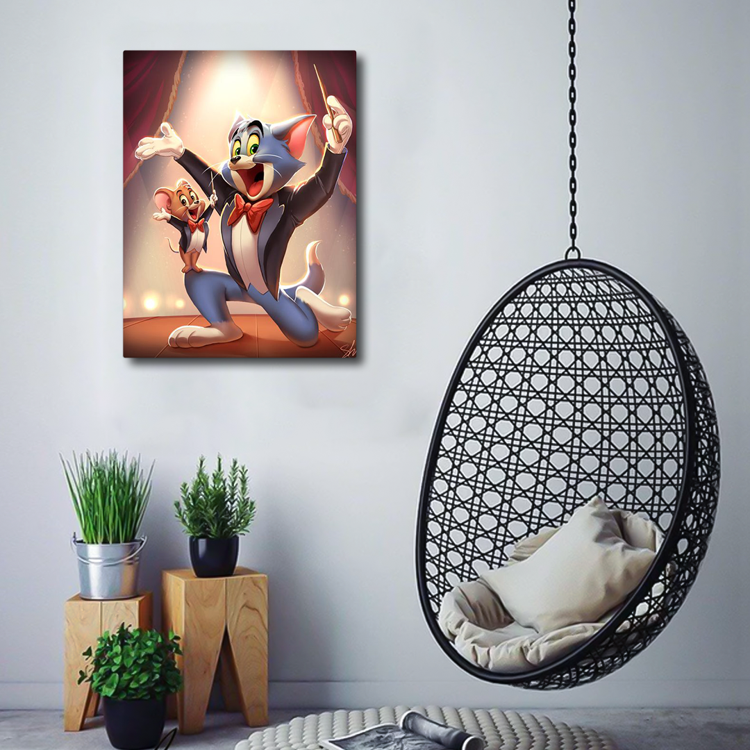 Tom and Jerry Canvas Frames Wall Art