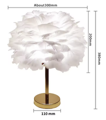 Modern Feather Table Lamp
