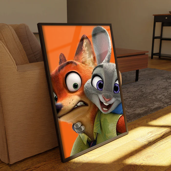 Linrry Zootopia Canvas Frames Wall Art