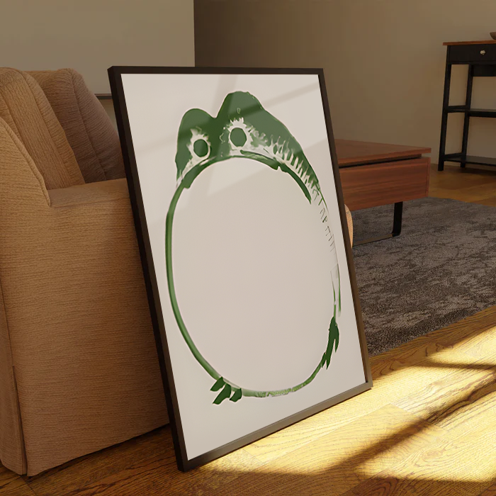 Matsumoto Hoji Frog 2 Canvas Frames Wall Art