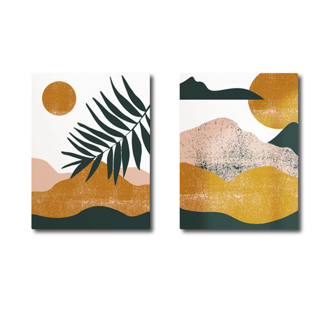 Abstract Leaf (2panel) | Wall Art