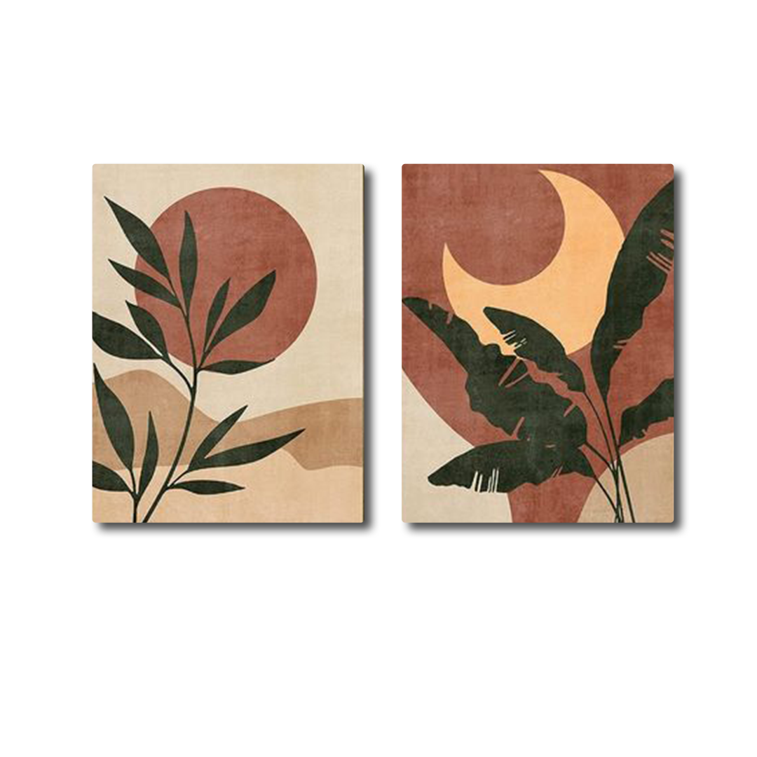 Red Moon (2panel) | Wall Art