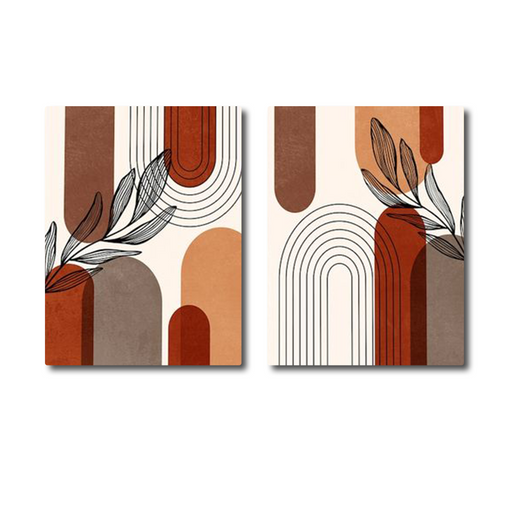 Set of 2 Abstract Contemporary