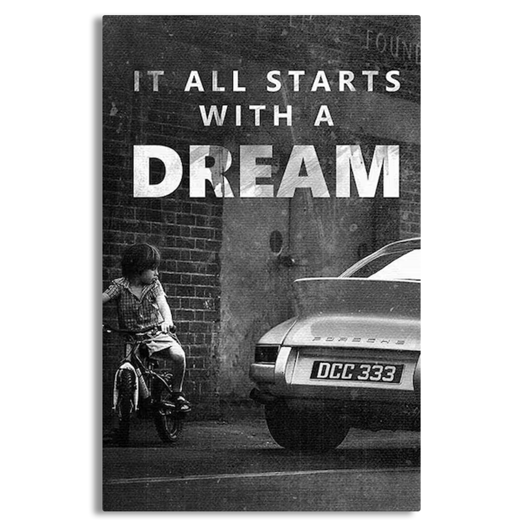 It All Starts With A Dream Canvas Frames Wall Art