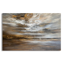 Stormy Sky over Abstract Canvas Frames Wall Art