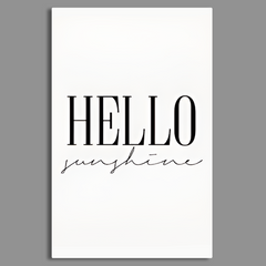 Hello Sunshine Typography Canvas Frames Wall Art