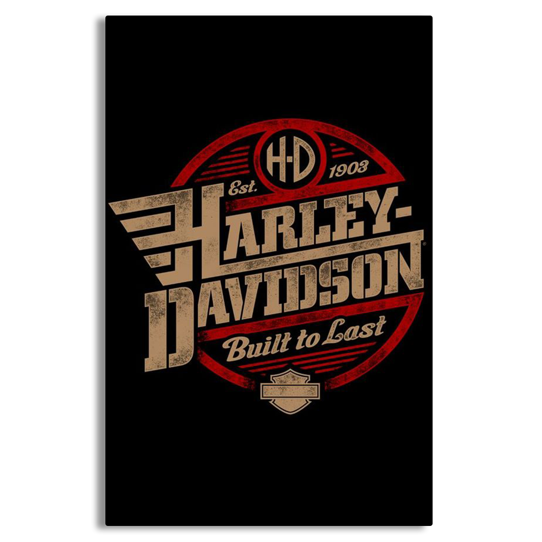 Harley-Davidson Built To Last Canvas Frames Wall Art