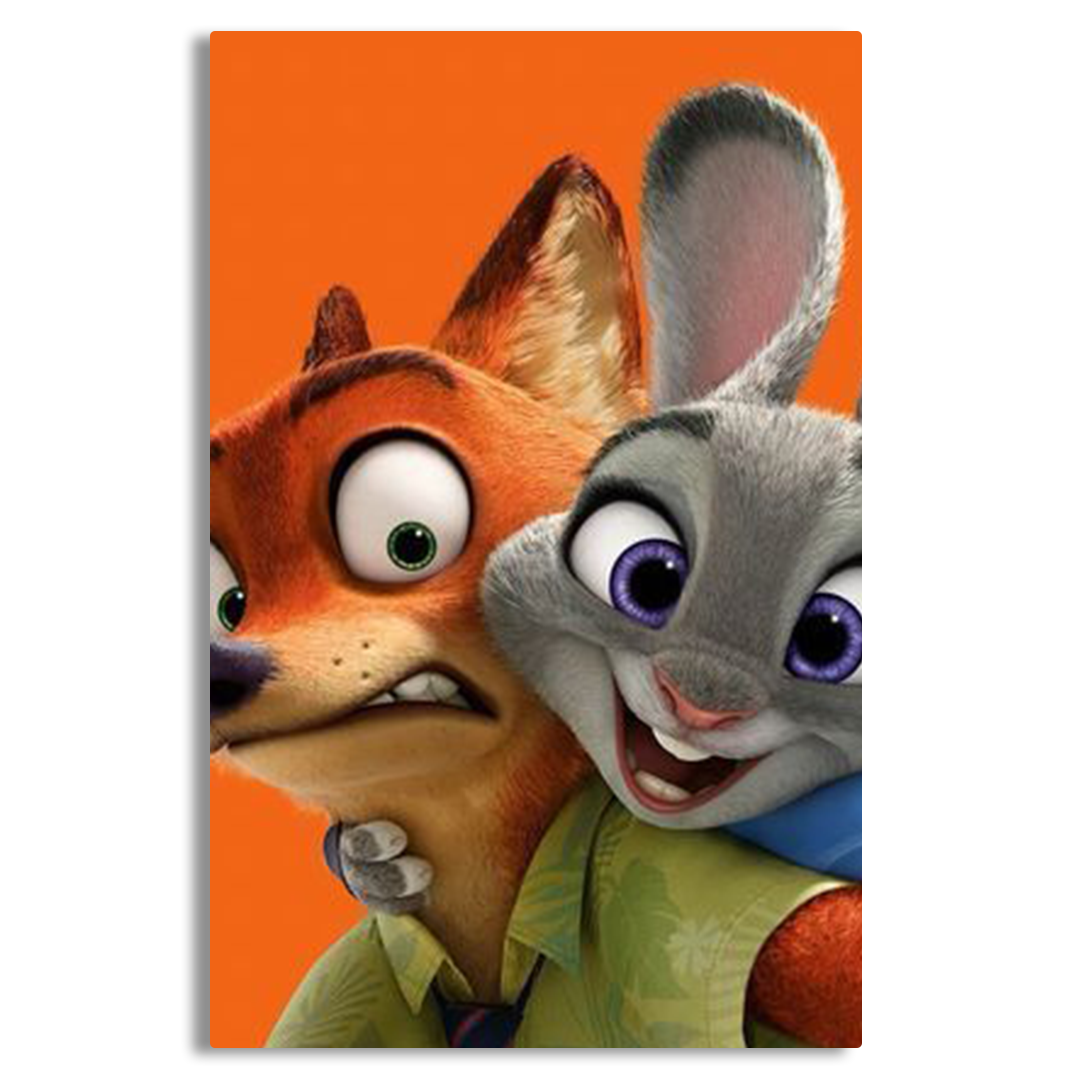 Linrry Zootopia Canvas Frames Wall Art