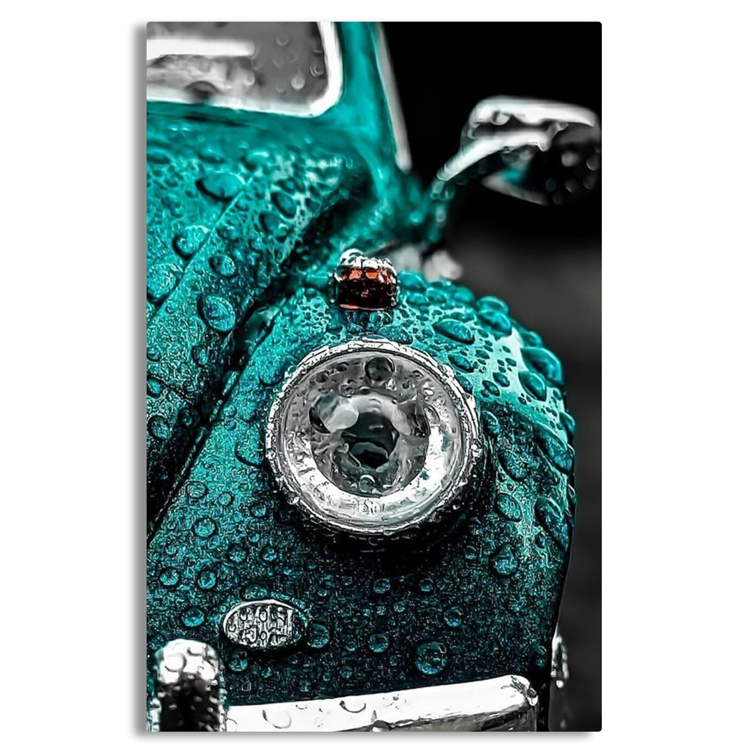 WATER DROPS HITTING PORSCHE Canvas Frames Wall Art