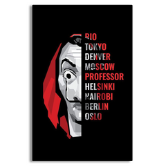 Money Heist Canvas Frames Wall Art