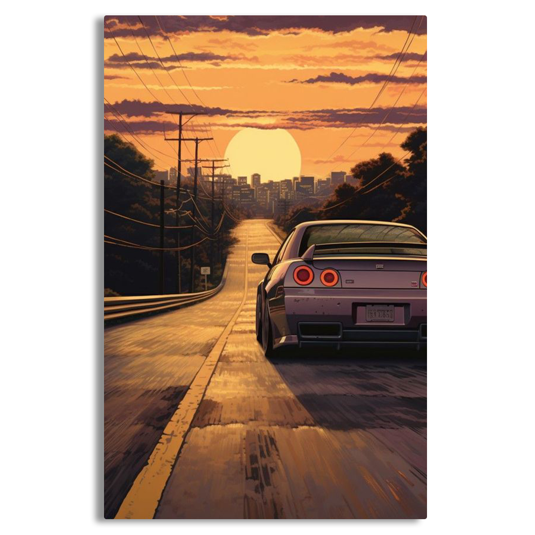 NISSAN Skyline GTR Canvas Frames Wall Art
