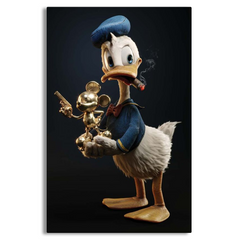 Donald Duck Found A Treasure Canvas Frames Wall Art