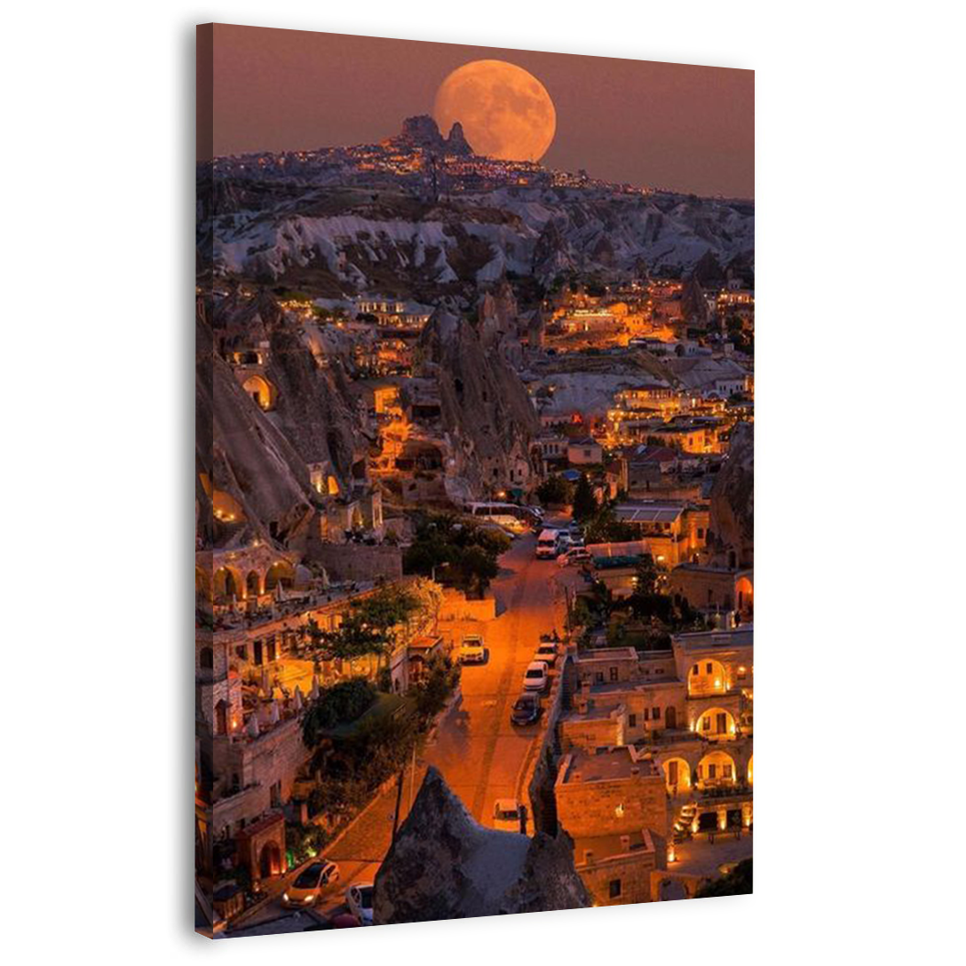 The Sunset in Cappadocia, Turkey Canvas Frames Wall Art