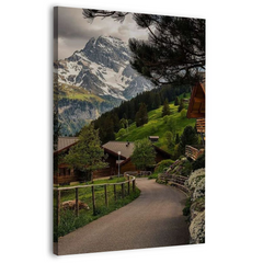 Beautiful View in Wengen, Switzerland Wall Art