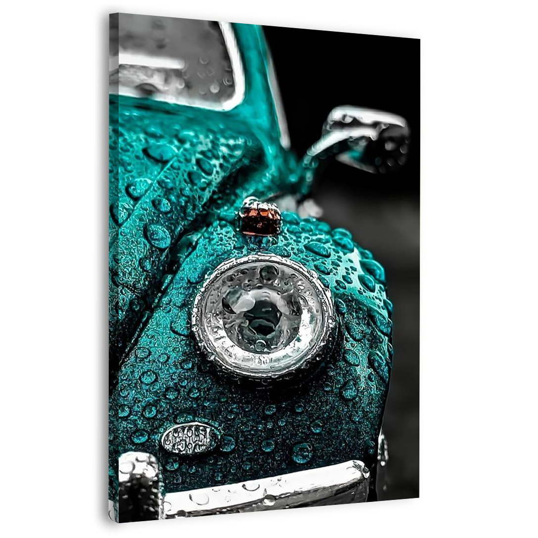 WATER DROPS HITTING PORSCHE Canvas Frames Wall Art