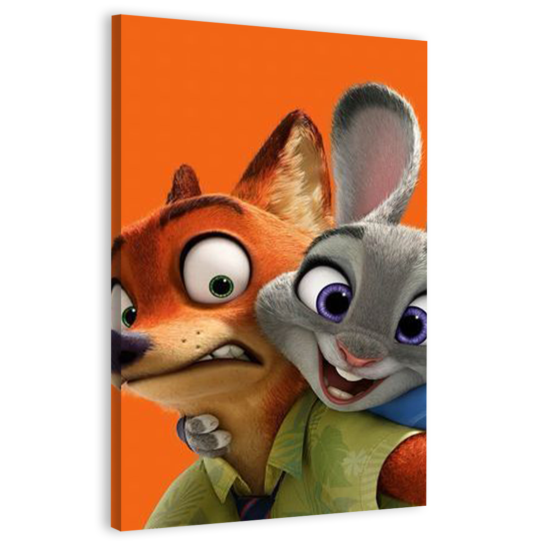 Linrry Zootopia Canvas Frames Wall Art