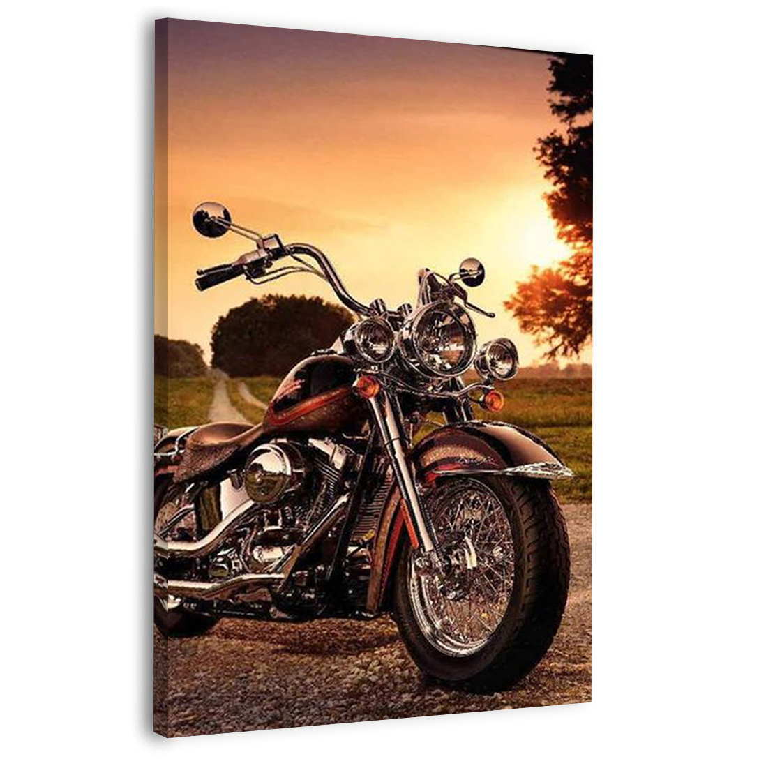 Motorcycle Harley Davidson Canvas Frames Wall Art