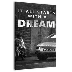 It All Starts With A Dream Canvas Frames Wall Art