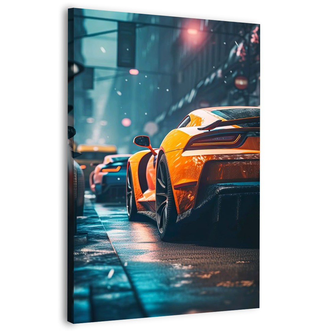 Luxury Car in the Underworld Canvas | Wall Art