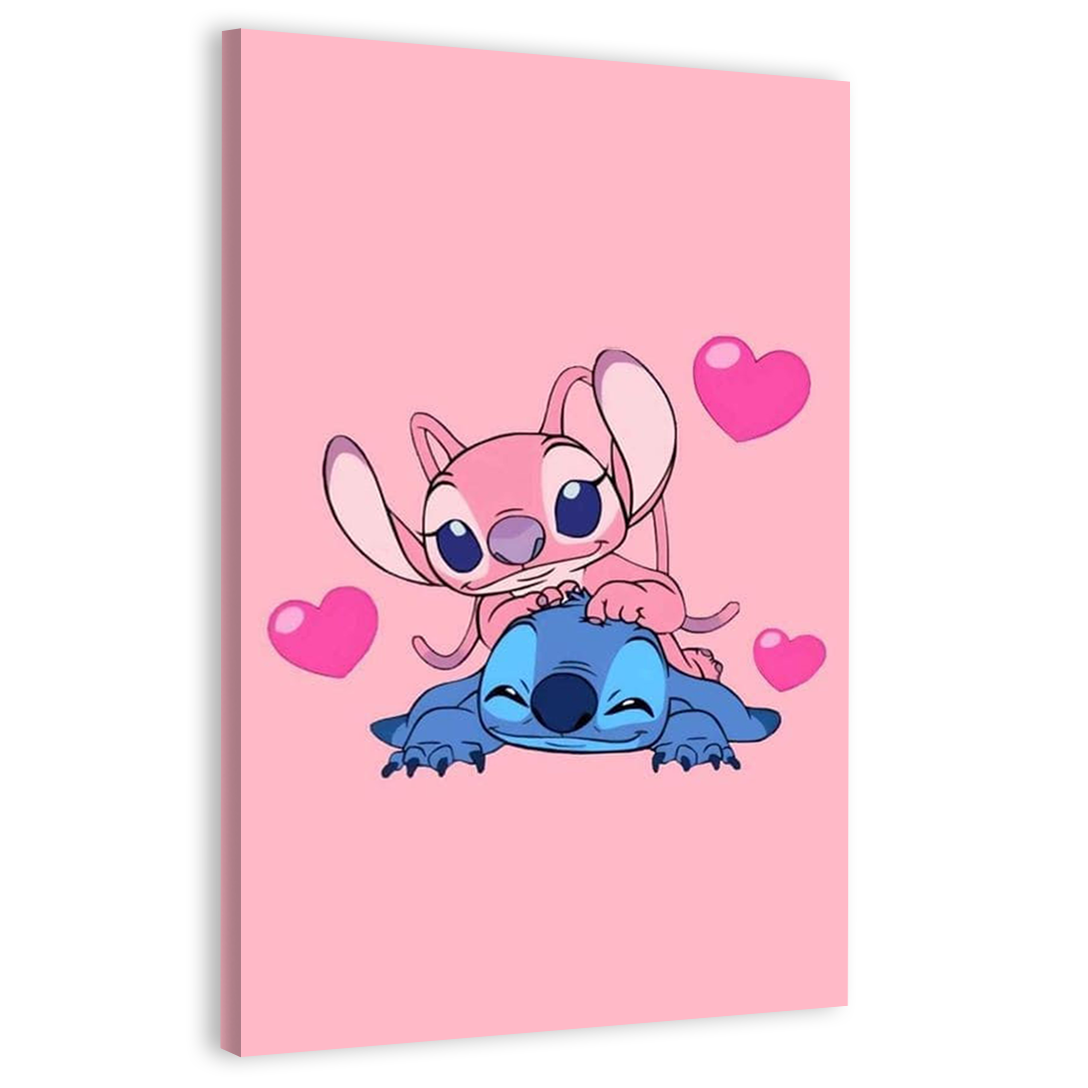 Stitch in love Canvas Frames Wall Art