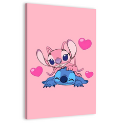 Stitch in love Canvas Frames Wall Art