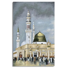 Al-masjid An-nabawi | Handmade Painting | Wall Art