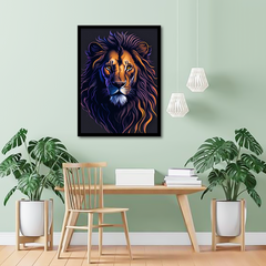 A Vibrant Lion Canvas Frames | Wall Art