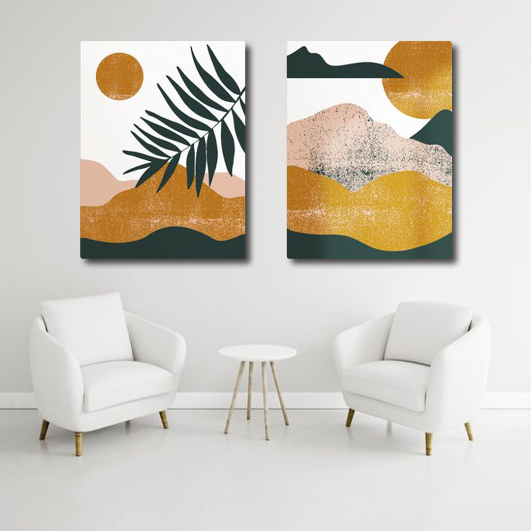 Abstract Leaf (2panel) | Wall Art — Portray | Improve Your Space