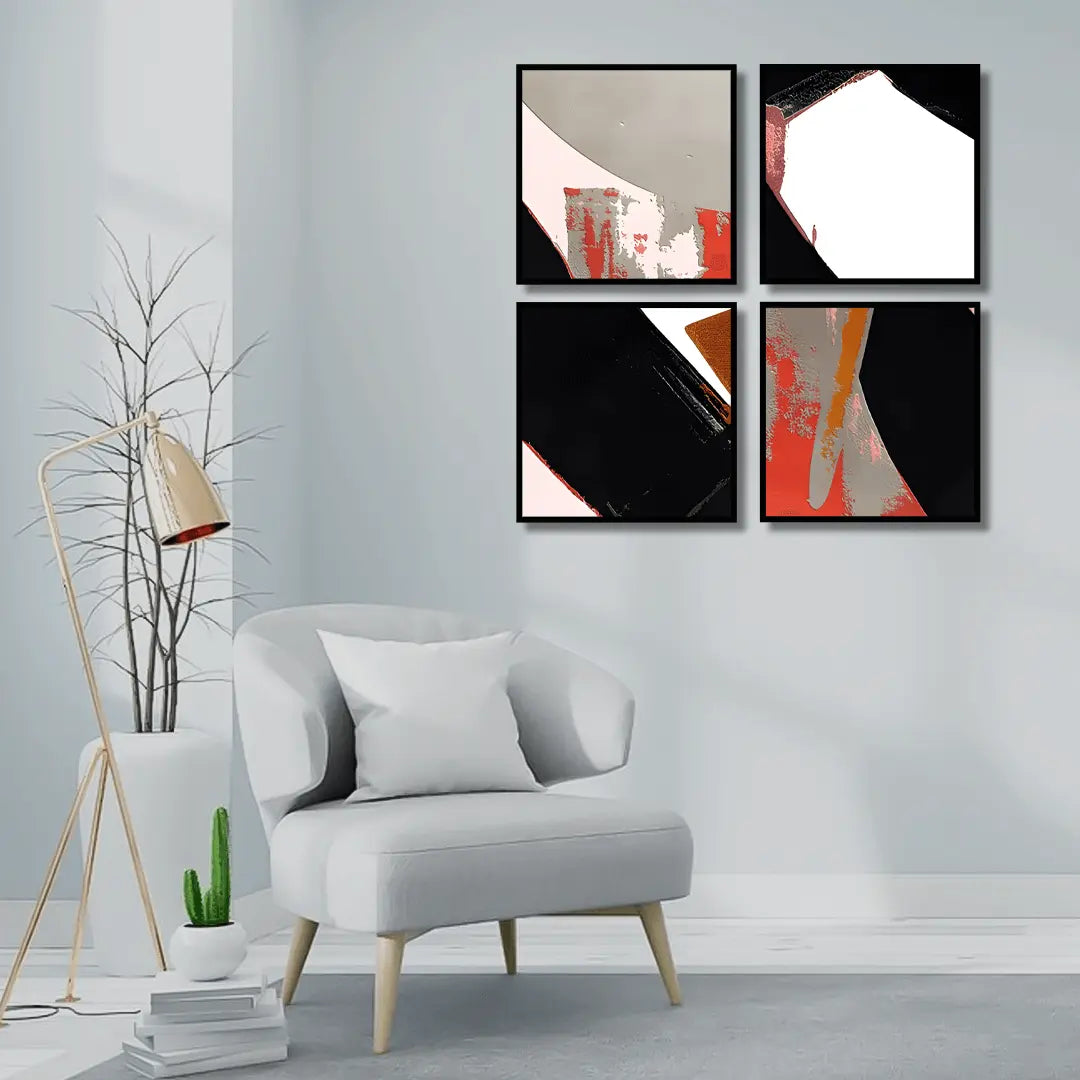 Abstract Versatile Hand Art (4Panel) Wall Art