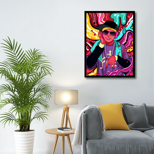 Flowing Candy Color Hip Hop Canvas Frames