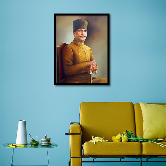 Allama Iqbal Canvas Frames Wall Art