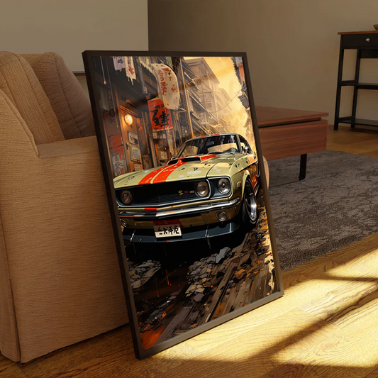 American Muscle Car Canvas Frames Wall Art