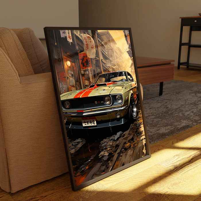 American Muscle Car Canvas Frames Wall Art