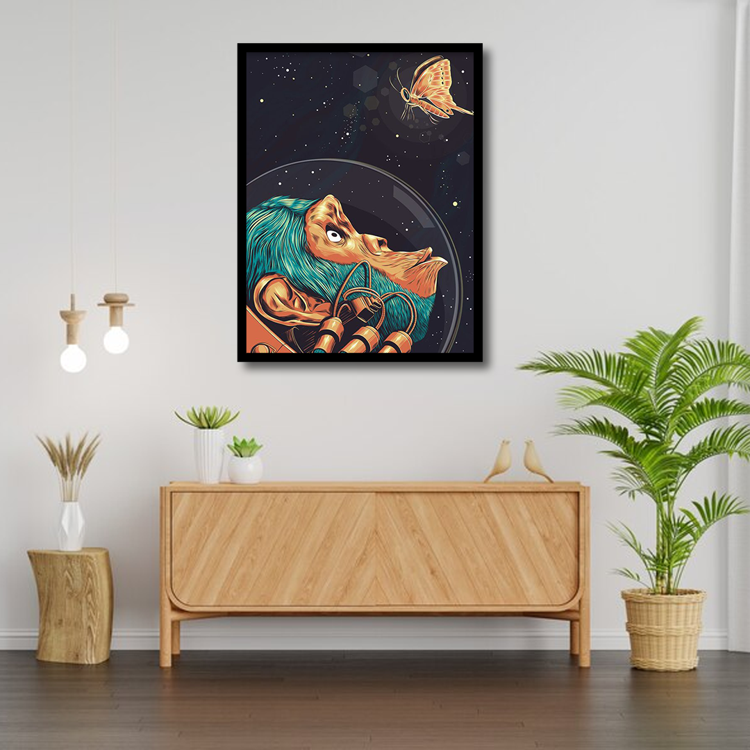 Astronaut Butterfly Canvas Frames | Wall Art