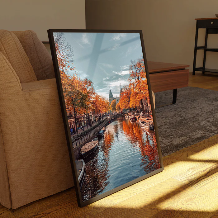 Autumn in Amsterdam Canvas Frames Wall Art