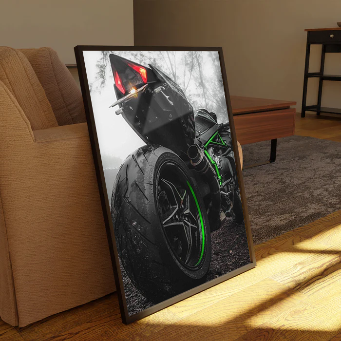 BANT Kawasaki Ninja H2R Canvas Frames Wall Art