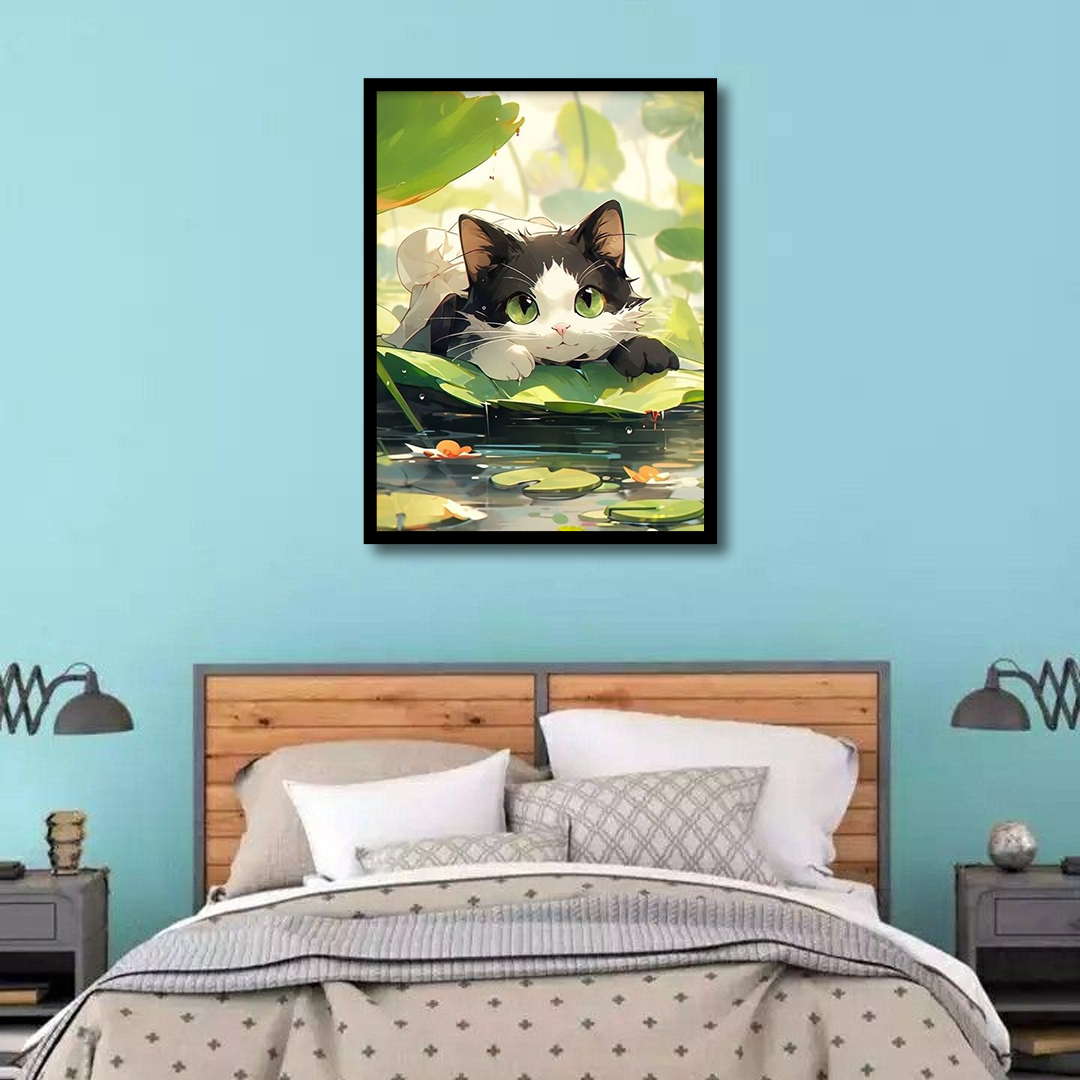 Baby Cute Black Cat | Wall Art