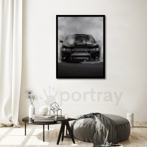 Black Charger  Canvas Frames | Wall Art