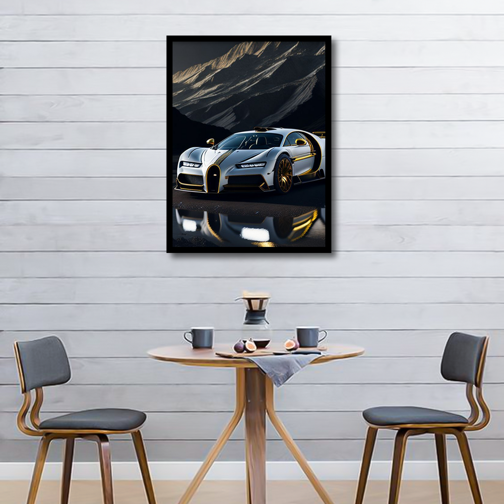 Bugatti Chiron Canvas Frames | Wall Art