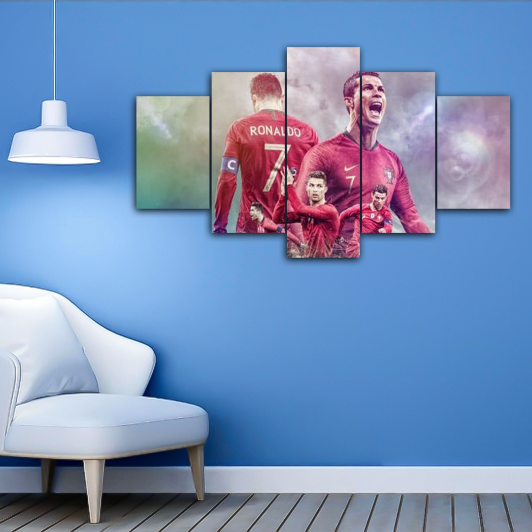 Cristiano Ronaldo Canvas Frames #2 (5panel) | Wall Art