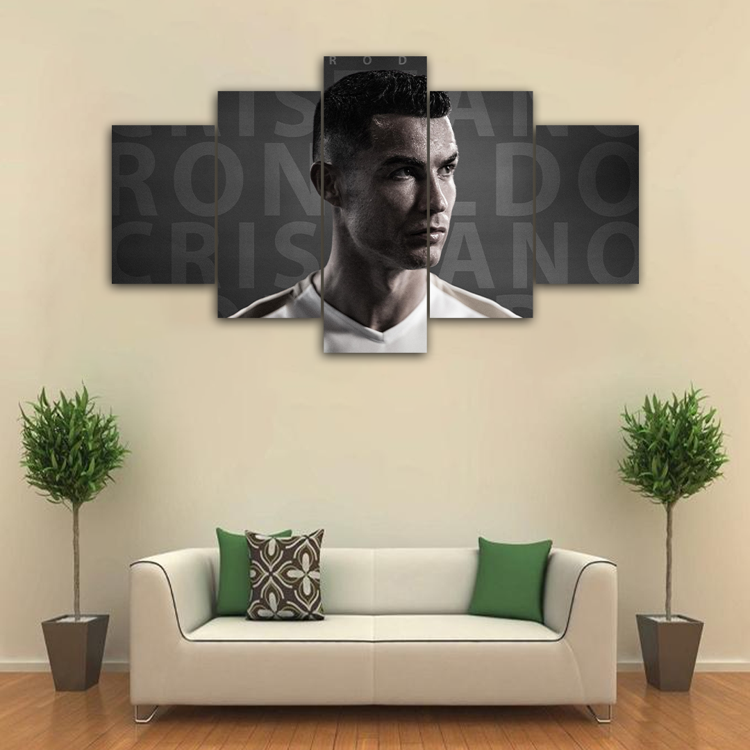 Cristiano Ronaldo Canvas Frames (5panel) | Wall Art