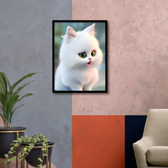 Cute Fluffy Kitten Canvas Frame | Wall Art