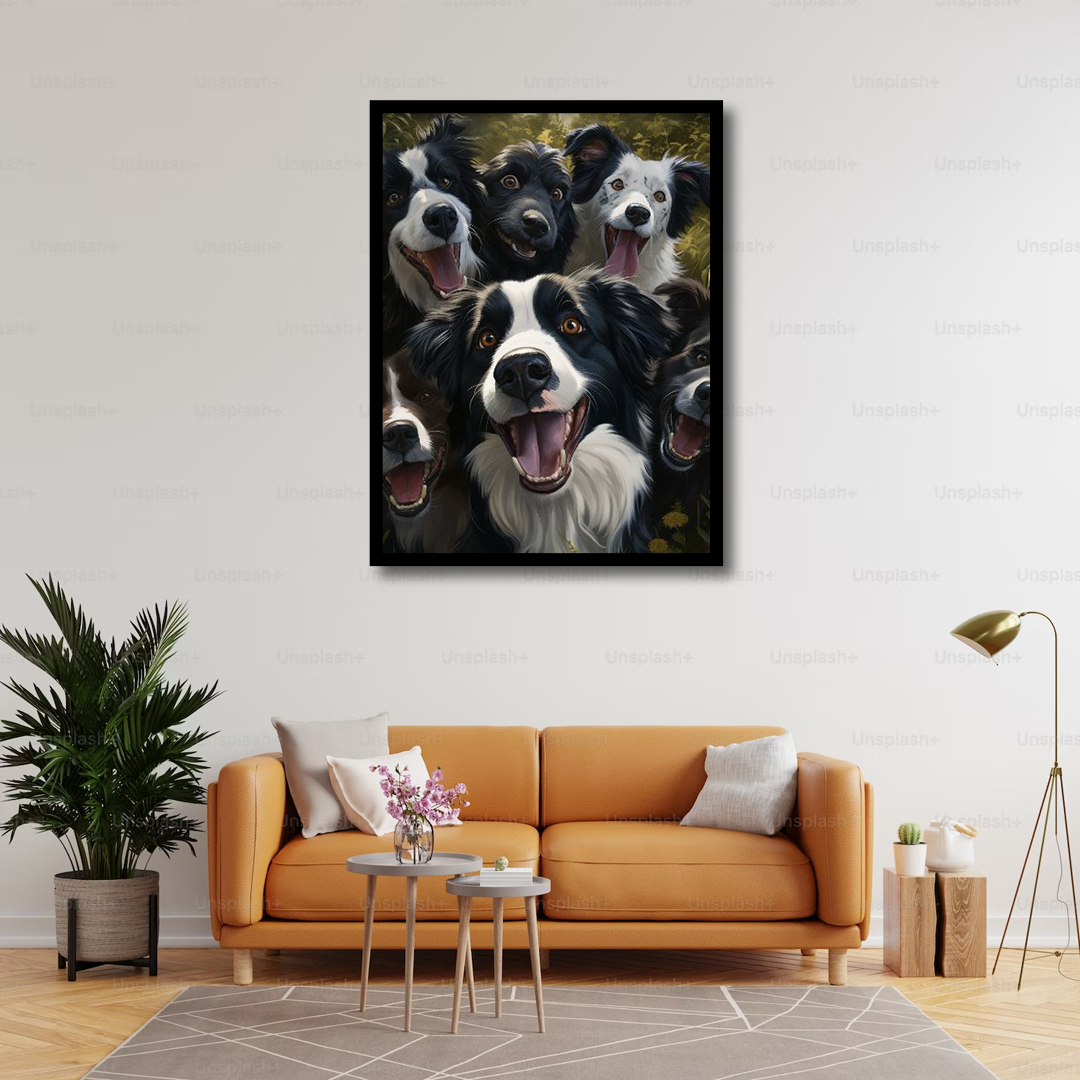 Cute Little Dogs Canvas Frames | Wall Art