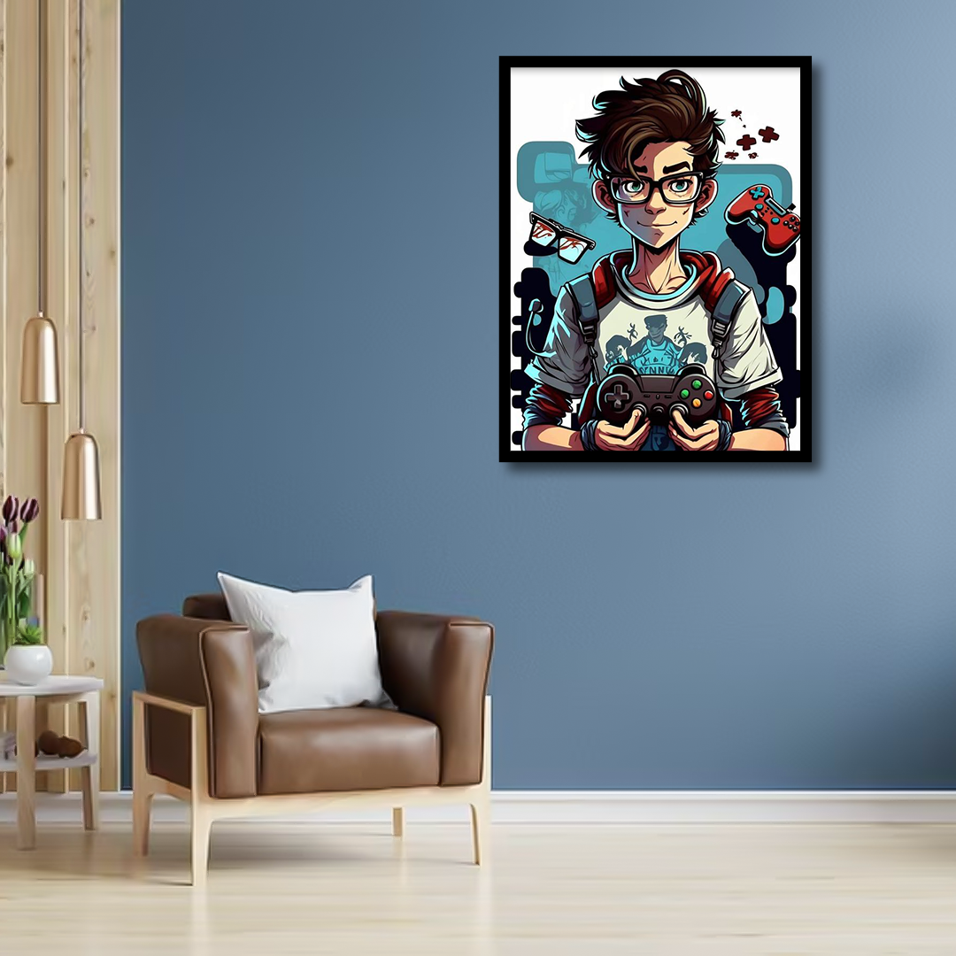 Gamer Boy Canvas Frames | Wall Art