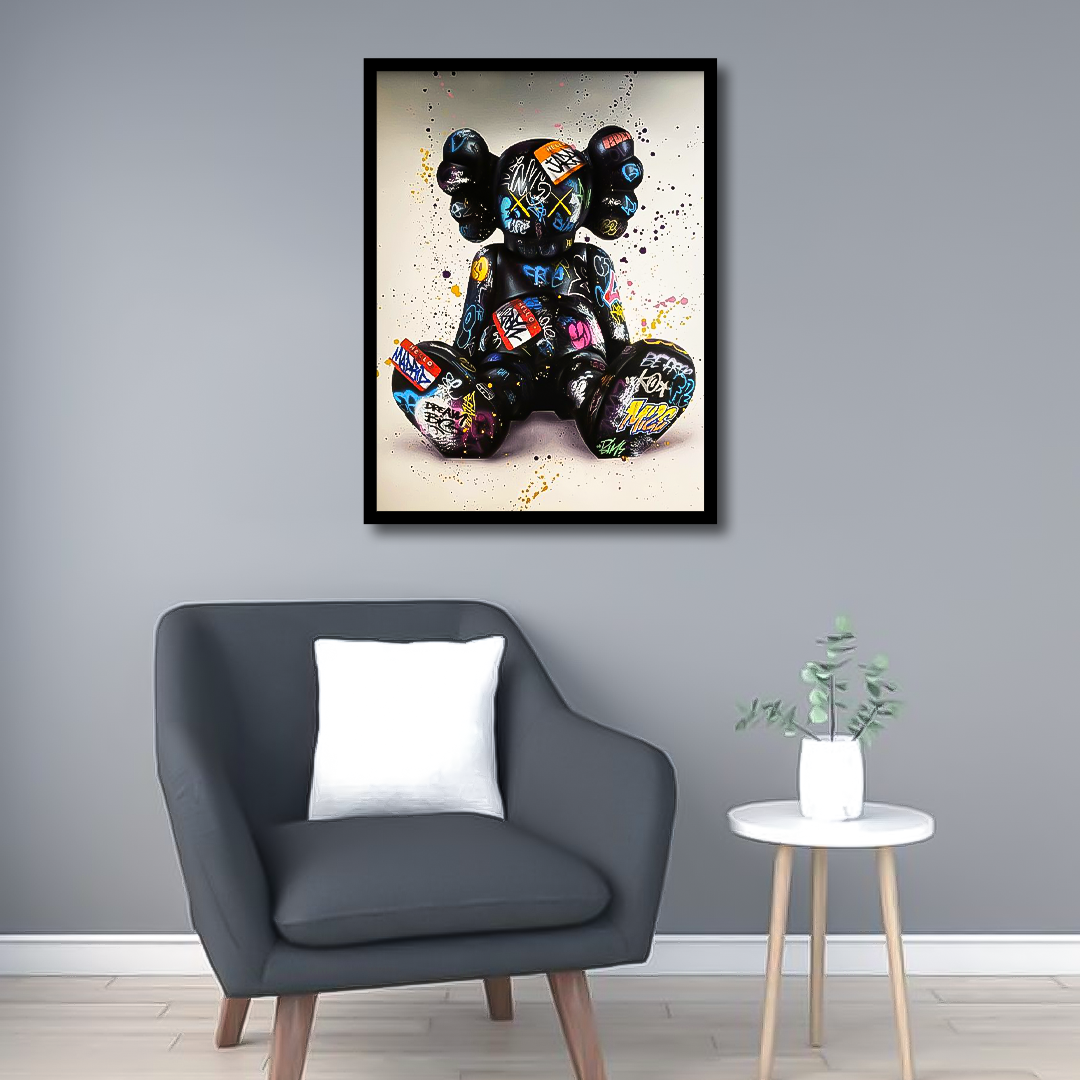 Graffitti Kaws Canvas Frames | Wall Art