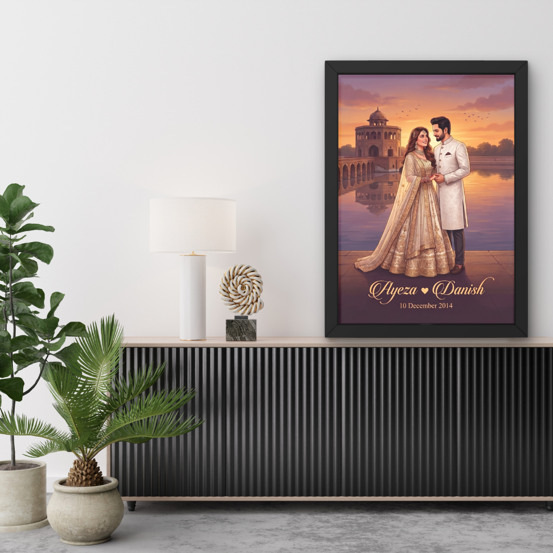Hiran Minar Custom Wedding Couple Frames