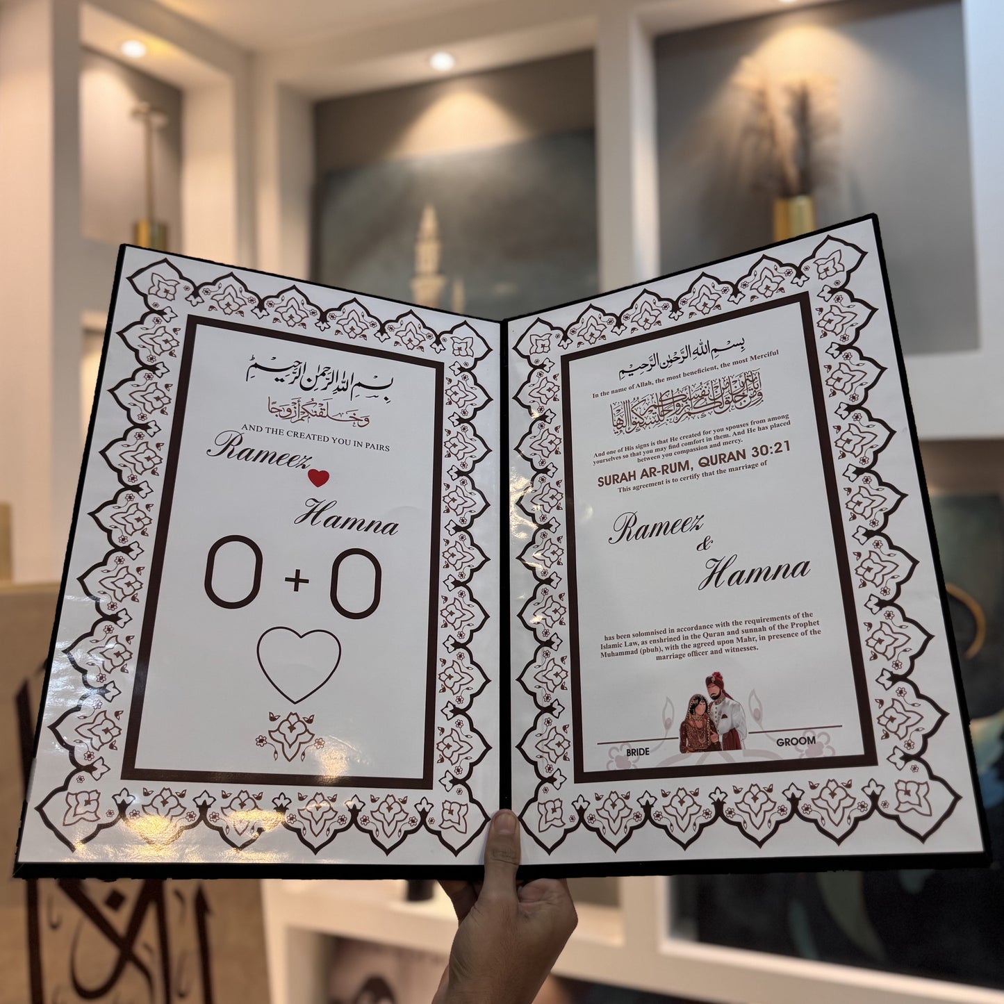 Premium Nikkah Booklet | Customized Nikah Nama